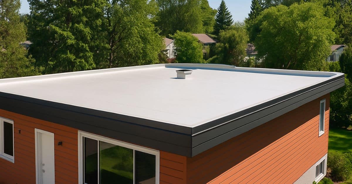 Residential flat roof replacement service Tulsa Oklahoma by Proof Construction