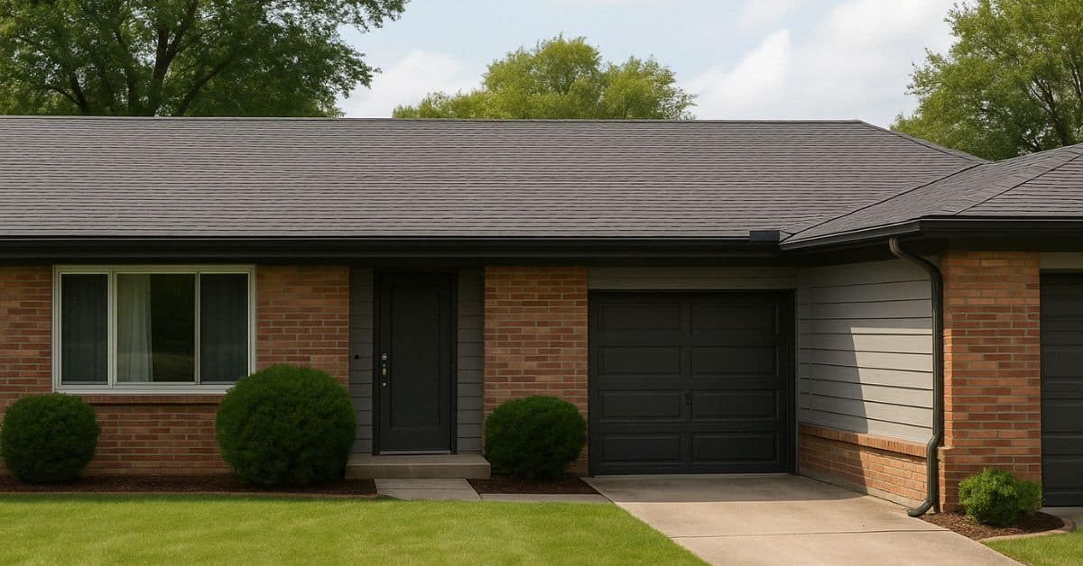 Residential low slope roofing system installed by Tulsa roofing contractor